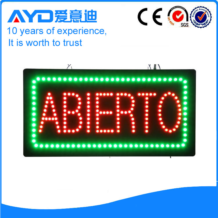 AYD Good Design LED Abierto Sign