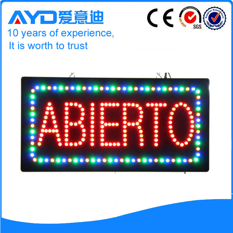 AYD Good Design LED Abierto Sign