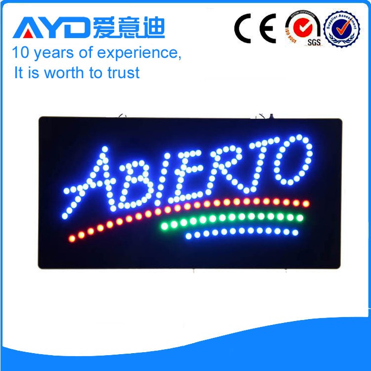 AYD New Design LED Abierto Sign