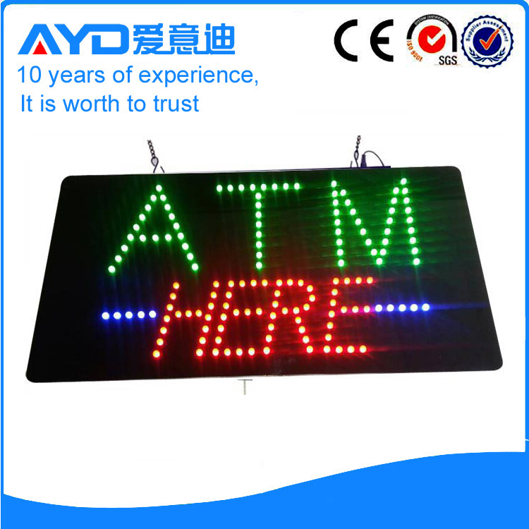 AYD New Design LED ATM HERE Sign