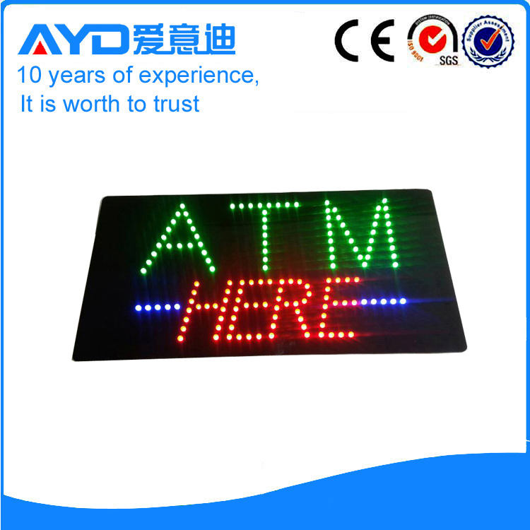 AYD New Design LED ATM HERE Sign
