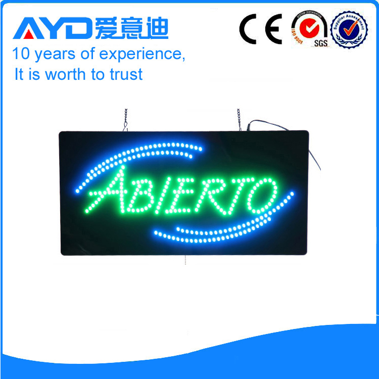 AYD New Design LED Abierto Sign