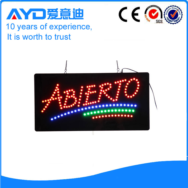 AYD New Design LED Abierto Sign