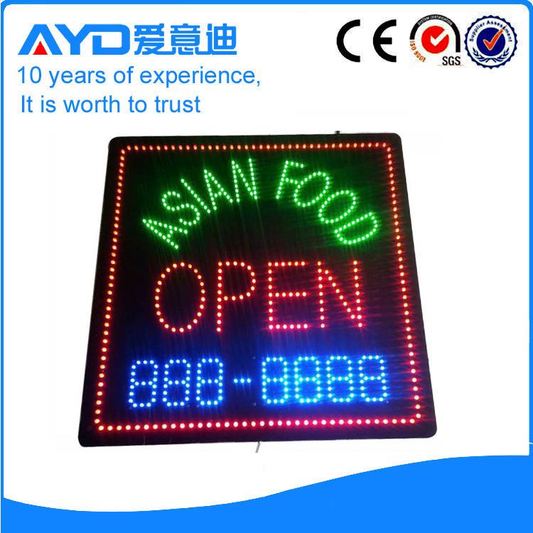 AYD New Design LED Asian Food Open Sign