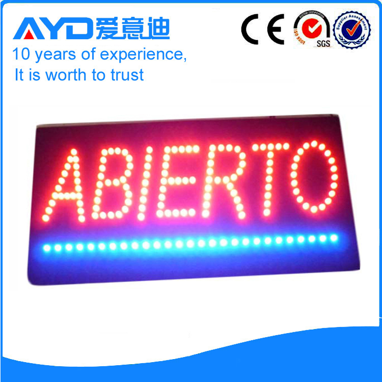 AYD Good Price LED Abierto Sign