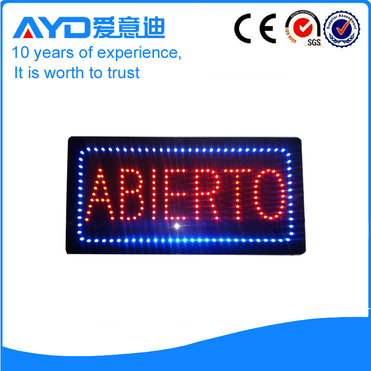 AYD Good Price LED Abierto Sign