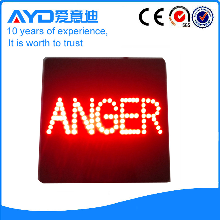 AYD Good Price LED Anger Sign