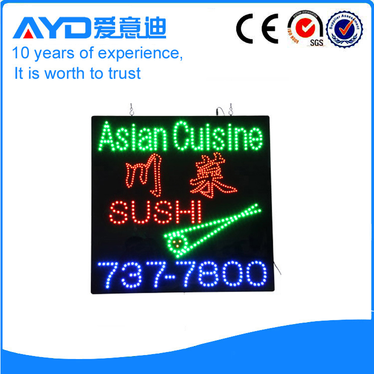 AYD Good Price LED Asian Cuisine Sign
