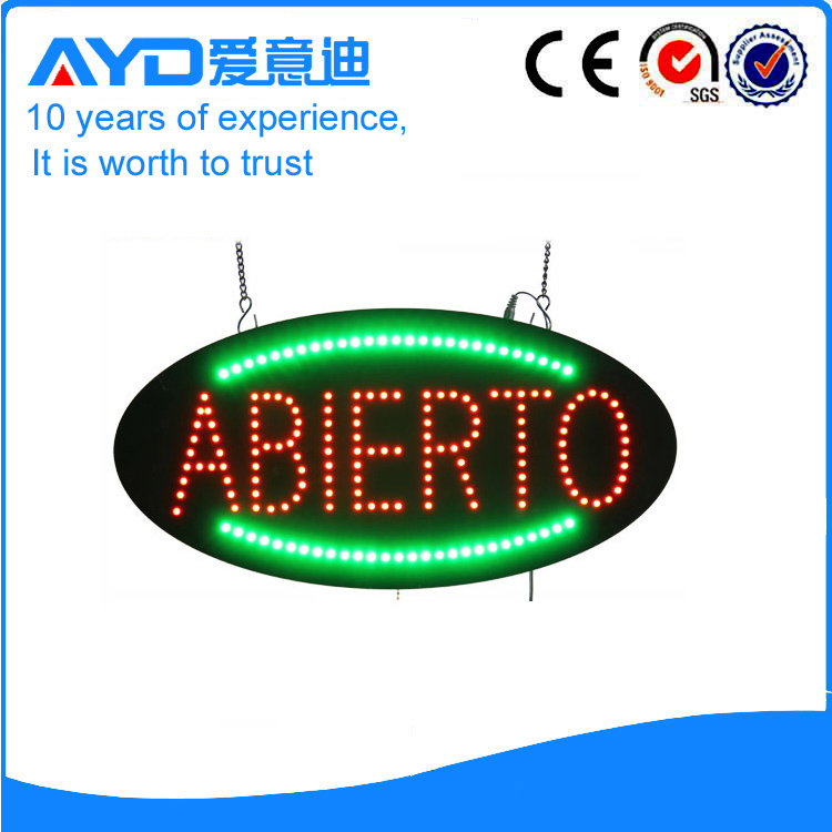 AYD Good Price LED Abierto Sign