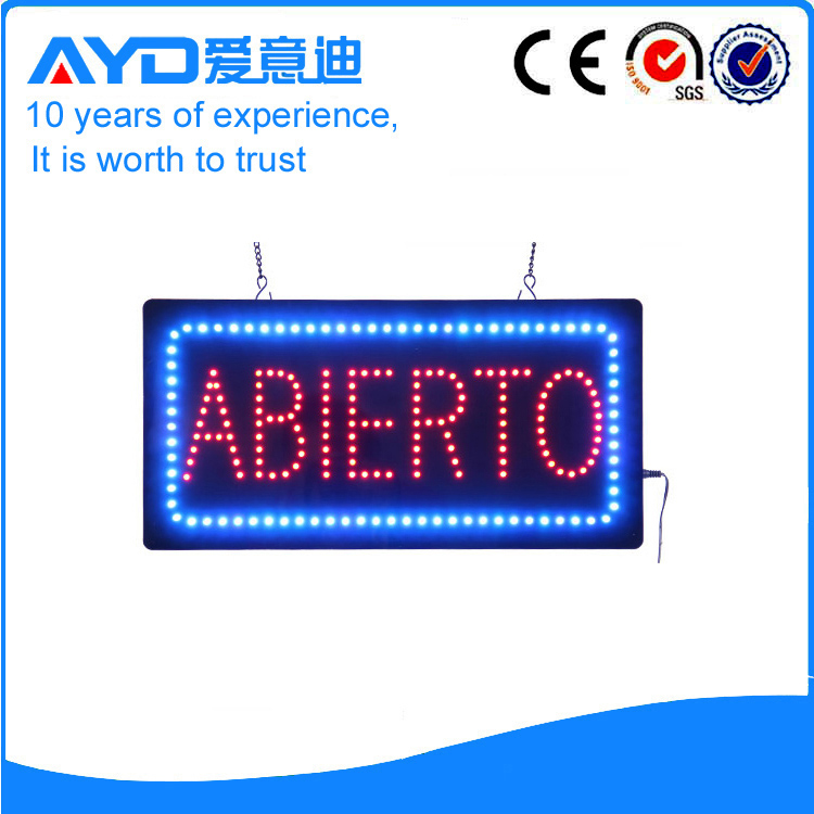 AYD Good Price LED Abierto Sign