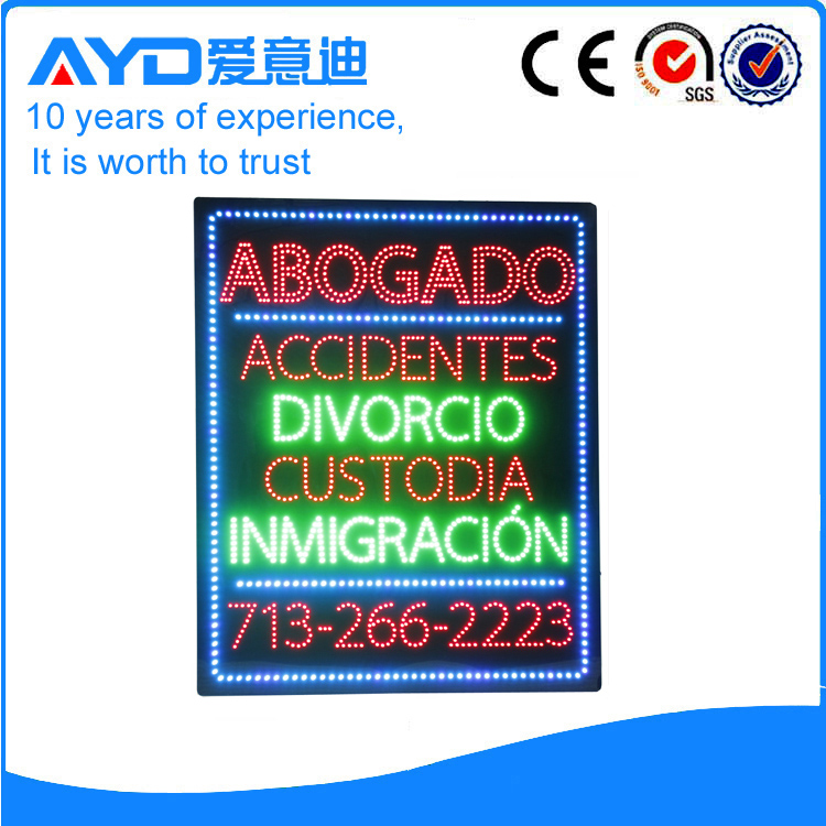 AYD Good Price LED Abogado Sign