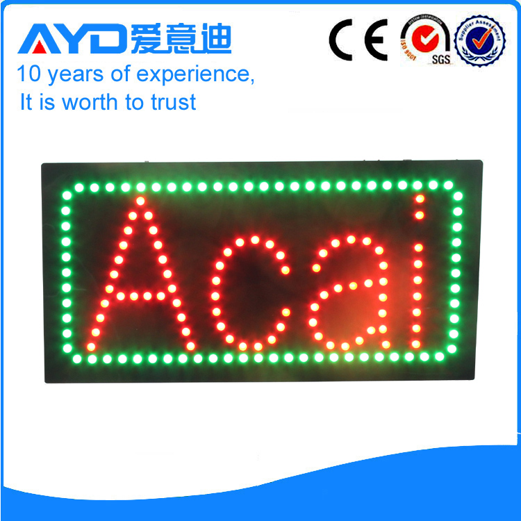 AYD Unique Design LED Acai Sign