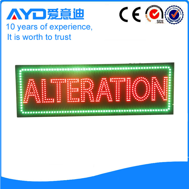 AYD Good Price LED Alteration Sign