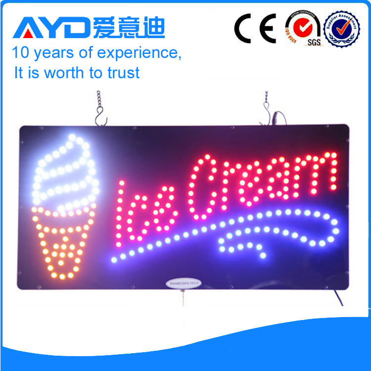 AYD Unique Design LED Ice Cream Sign