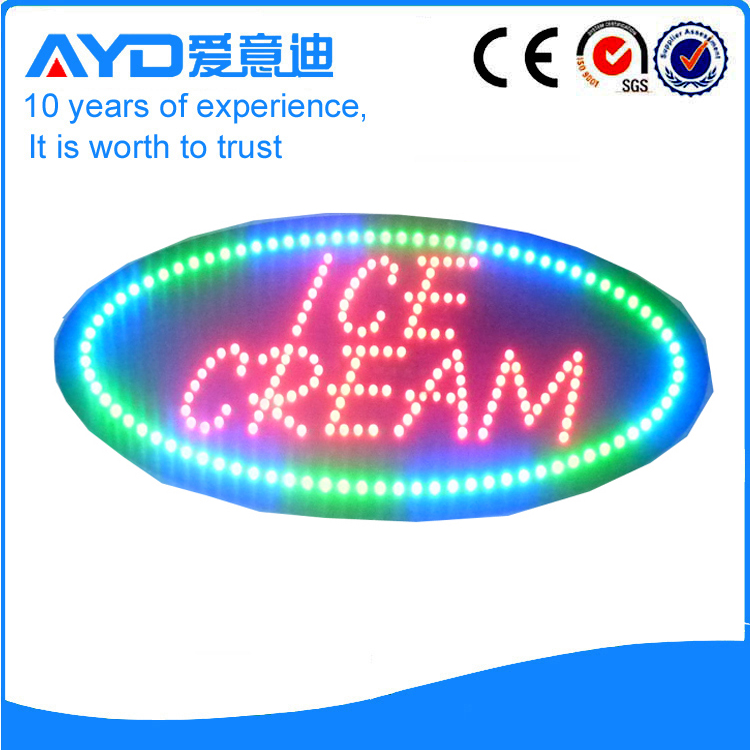 AYD Unique Design LED Ice Cream Sign