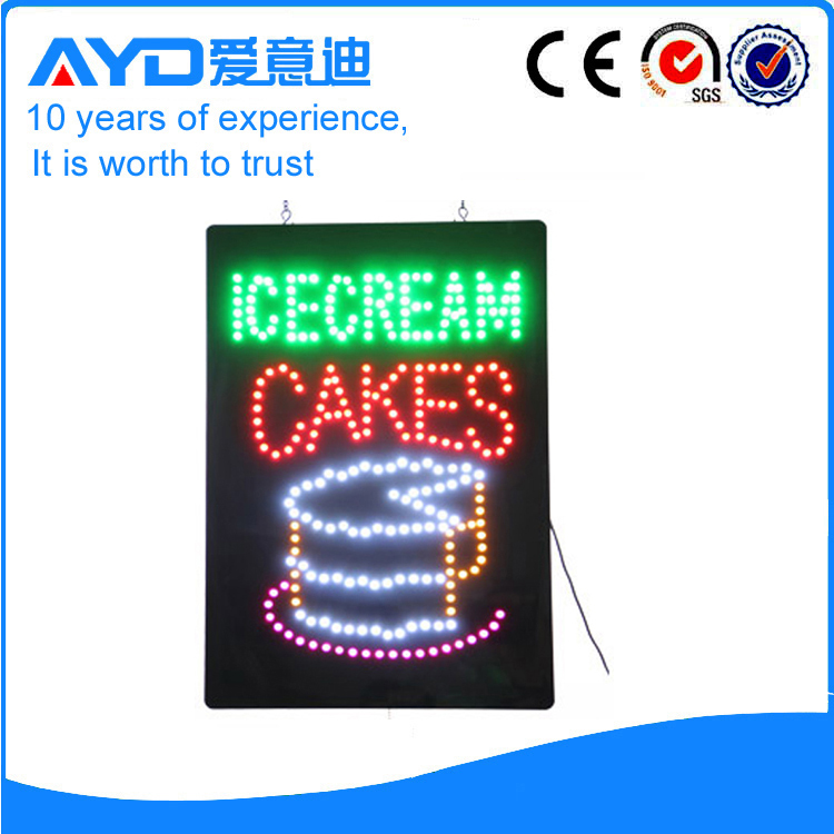 AYD Unique Design LED Ice Cream Cakes Sign