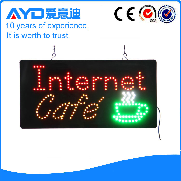 AYD LED Internet Cafe Sign