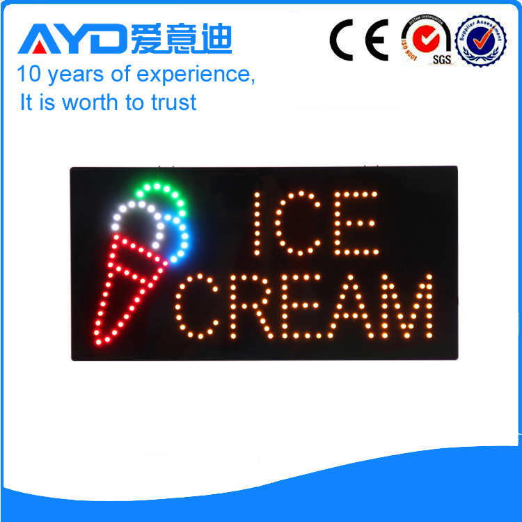 AYD Unique Design LED Ice Cream Sign