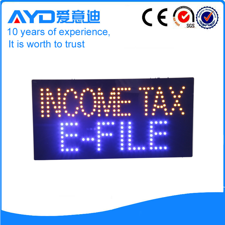 AYD LED Income Tax E-File Sign