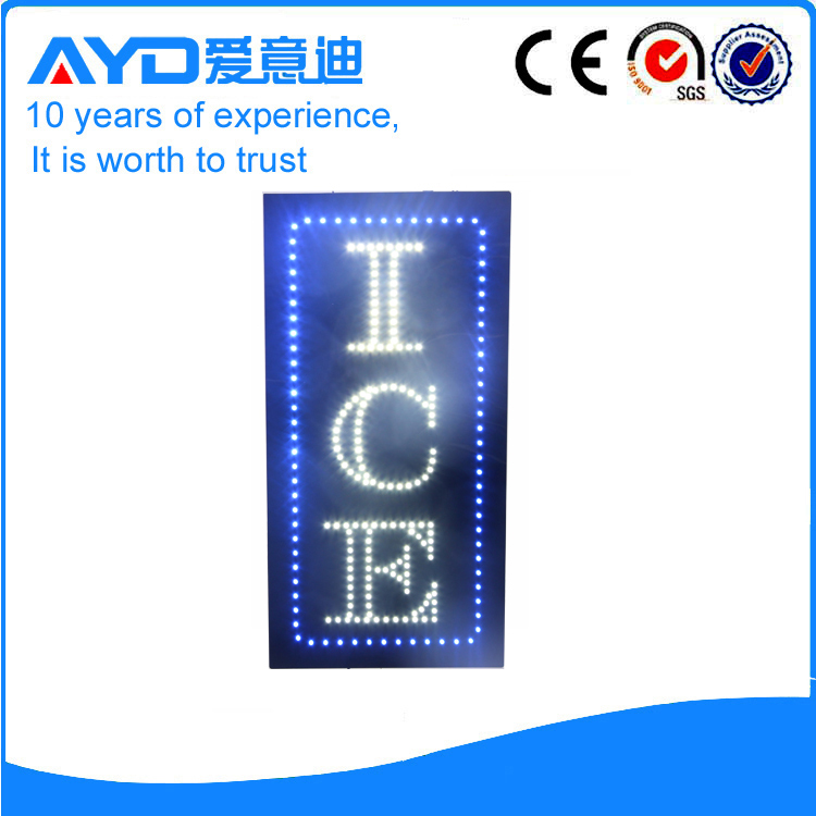 AYD Good Price LED Ice Sign