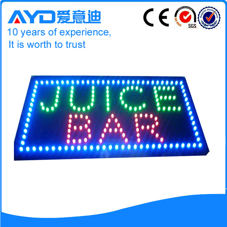 AYD Unique Design LED Juice Bar Sign