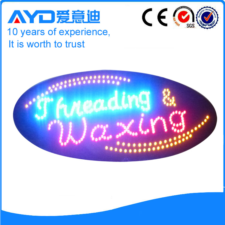 AYD LED Threading Waxing Sign