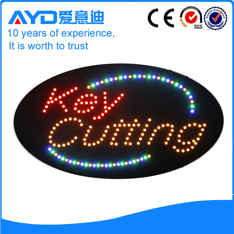AYD Good Price LED Key Cutting Sign