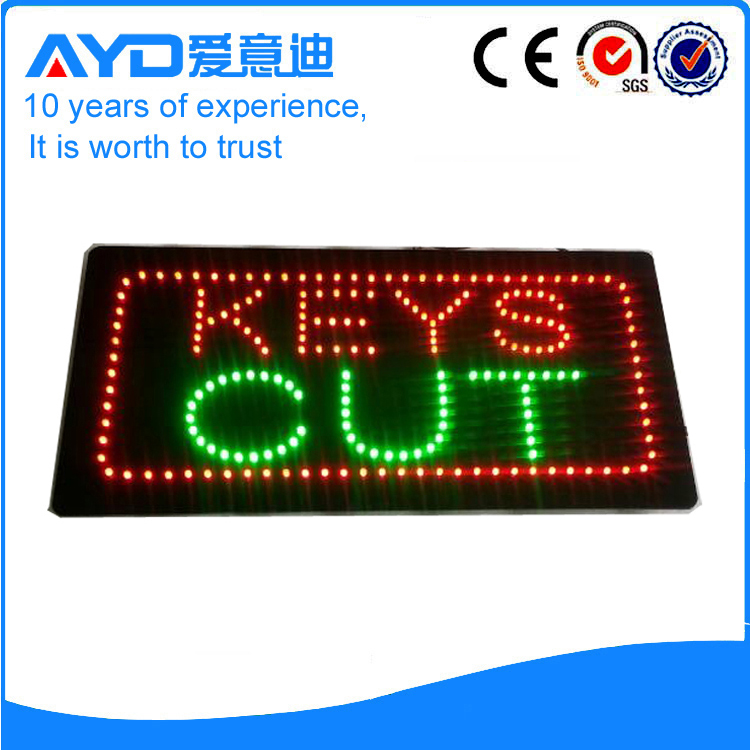AYD Good Price LED Keys Cut Sign