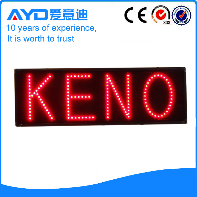 AYD Good Price LED Keno Sign