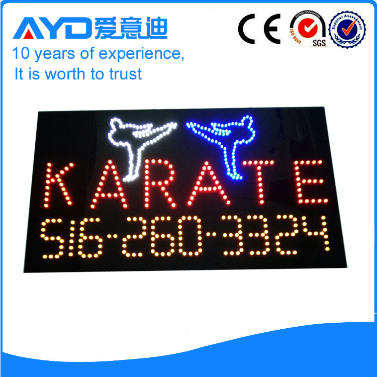 AYD Unique Design LED Karate Sign