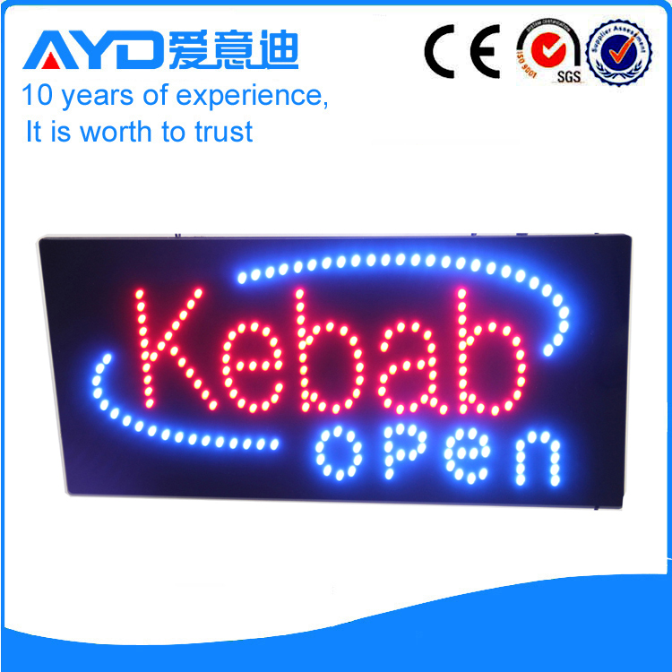 AYD Good Price LED Kebab Open Sign