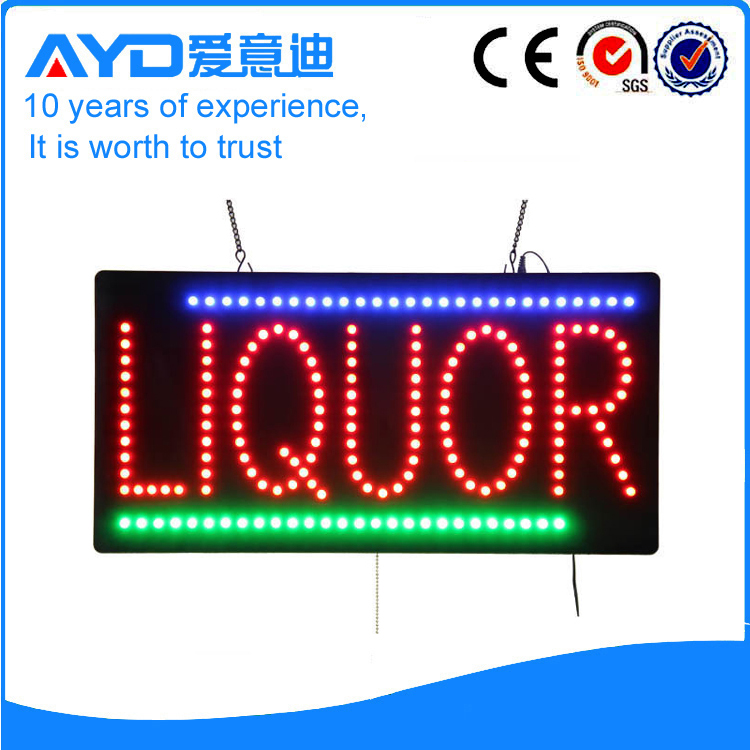 AYD Good Price LED Liquor Sign