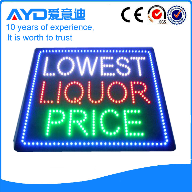 AYD LED Lowest Liquor Price Sign