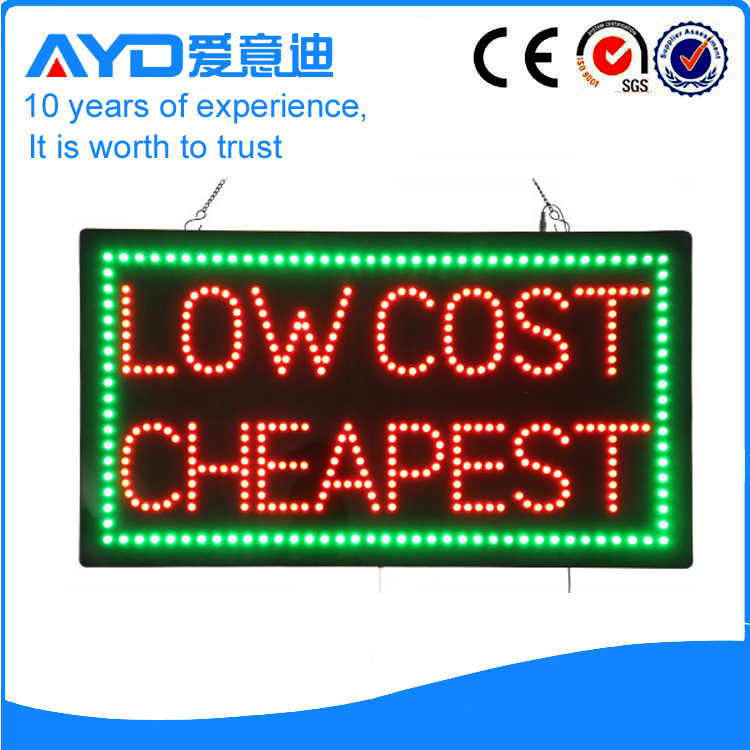 AYD LED Low Cost Cheapest Sign