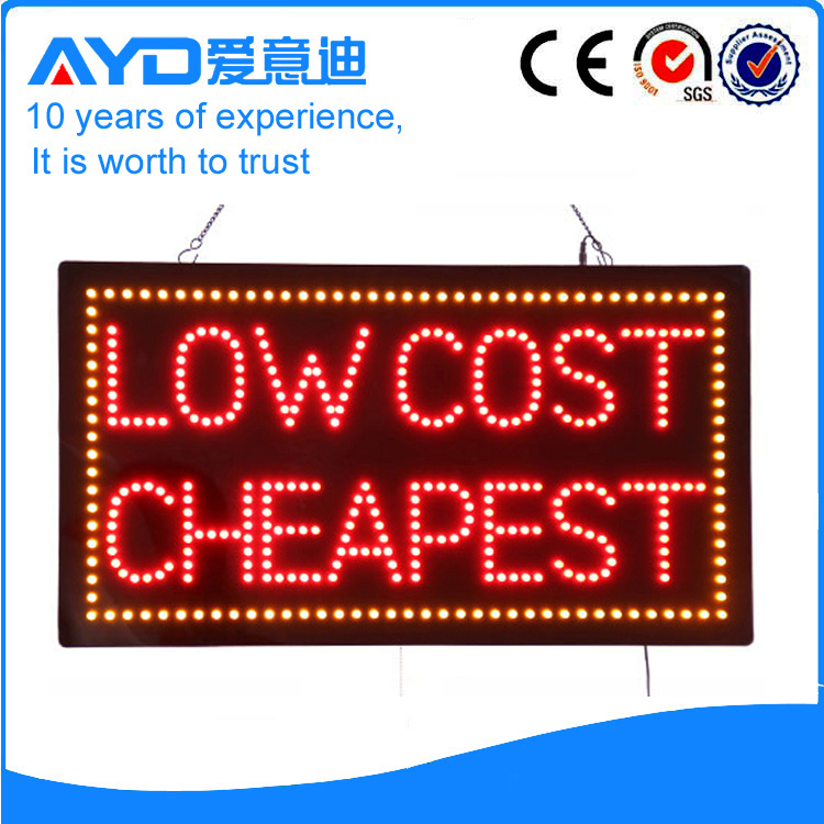 AYD LED Low Cost Cheapest Sign