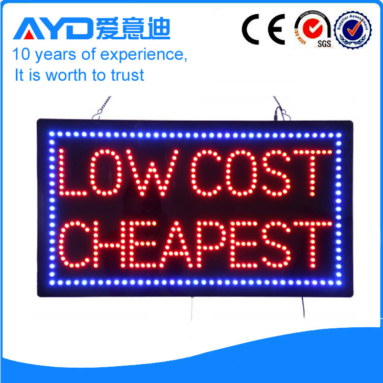 AYD LED Low Cost Cheapest Sign