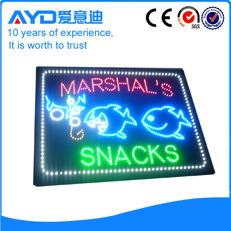 AYD Good Design Marshals Snacks Sign