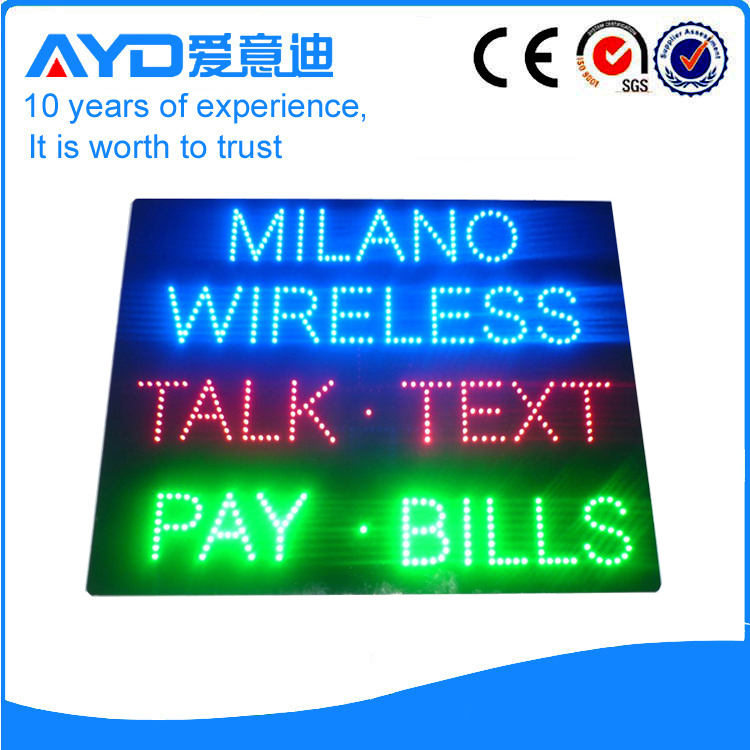 LED Milano Wireless Talk&Text&Pay&Bills Sign