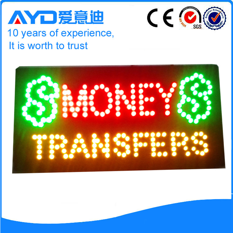 AYD LED Money Transfers Sign