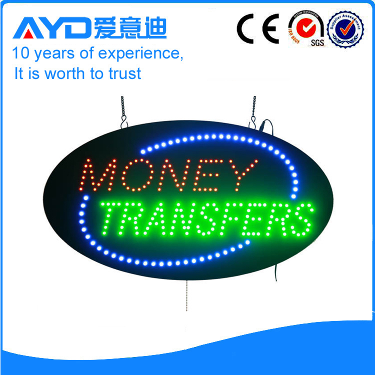 AYD LED Money Transfers Sign