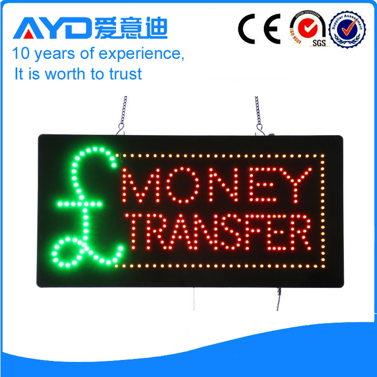 AYD LED Money Transfers Sign