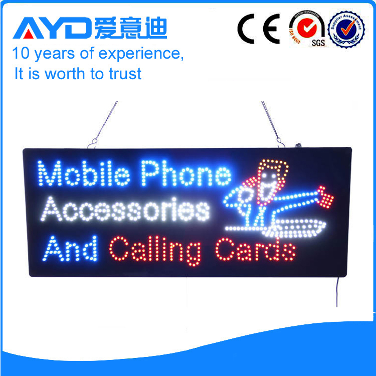 AYD LED Mobile Phone Accessories Sign