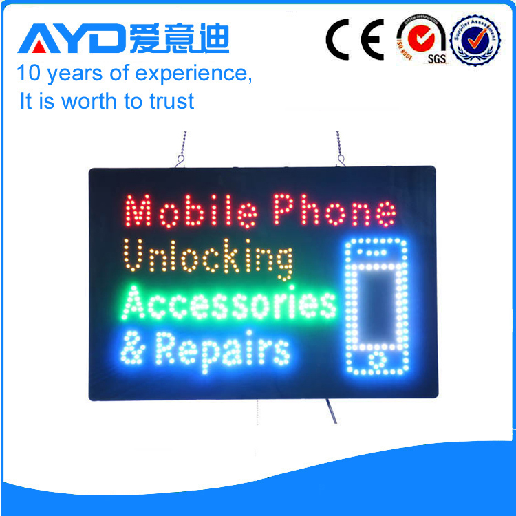 AYD LED Mobile Phone Accessories Sign