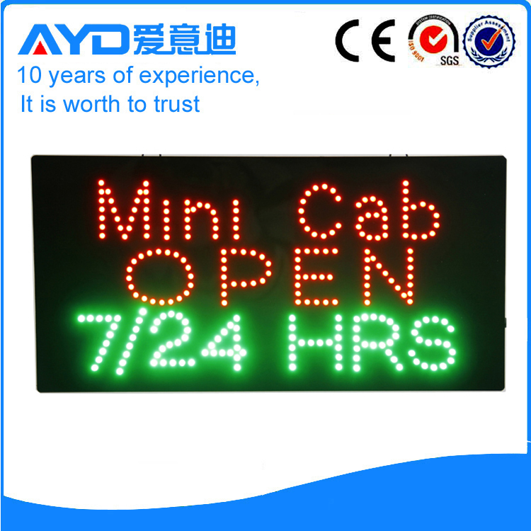 AYD LED Mini Cab Open Sign