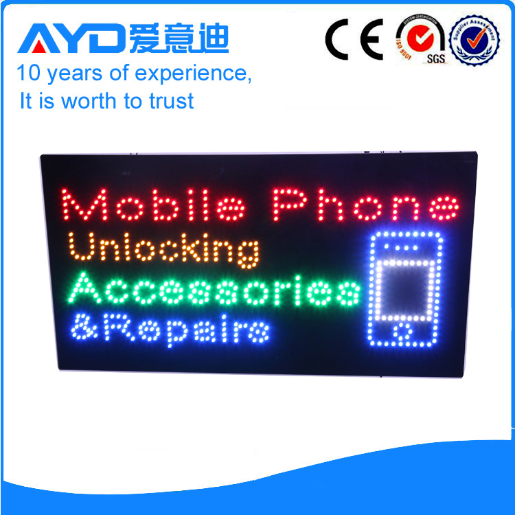 AYD LED Mobile Phone Unlocking Sign