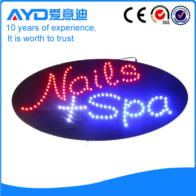 AYD LED Nails+Spa Sign