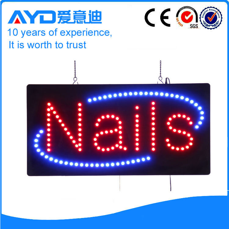 AYD LED Nails Sign