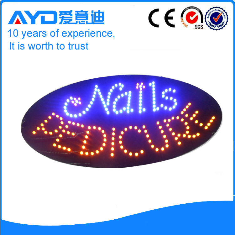 AYD LED Nails Pedicure Sign