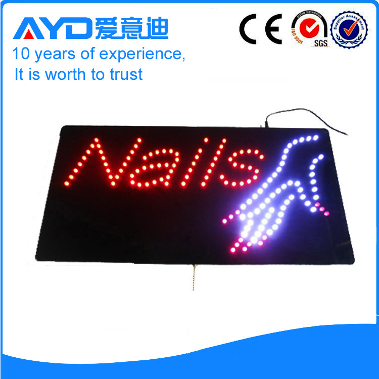 AYD Unique Design LED Nails Sign