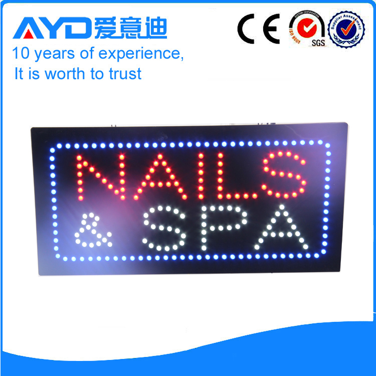 AYD LED Nails&Spa Sign